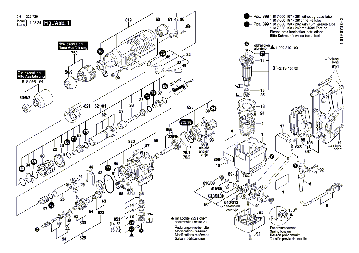 Bosch 11222evs - 0611222739 Tool Parts