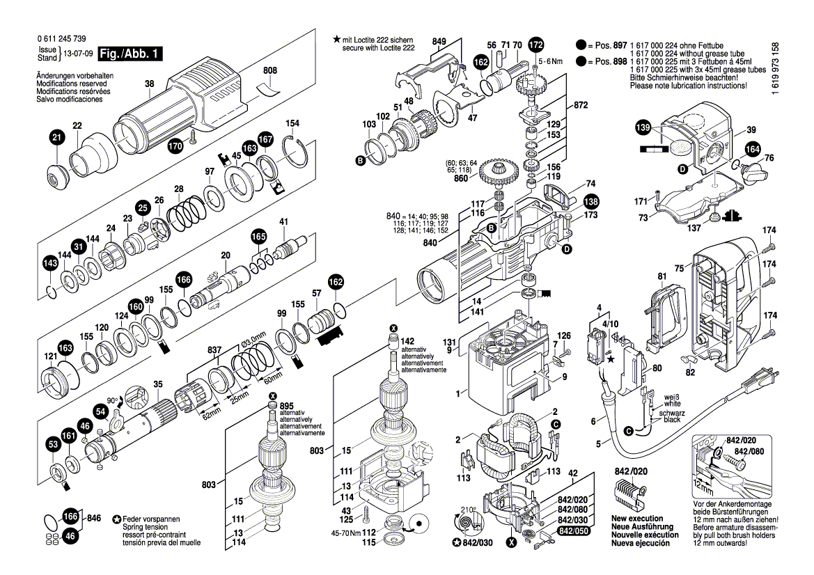 Bosch 11245evs - 0611245739 Tool Parts