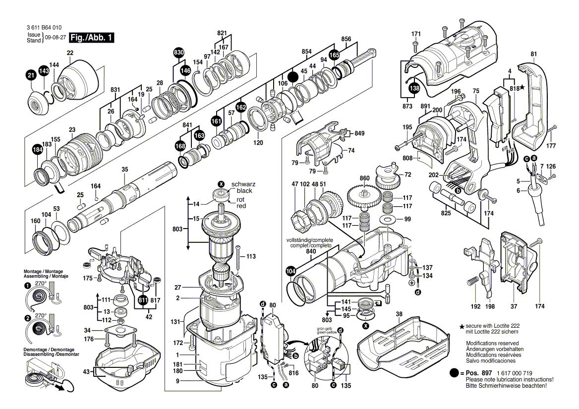 Bosch 11264-evs - 3611b64010 Tool Parts