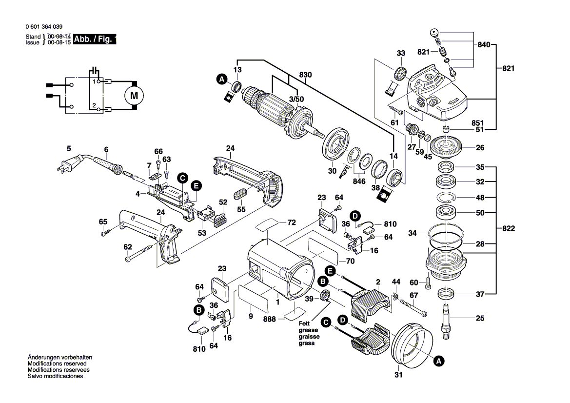 Bosch 1364 - 0601364039 Tool Parts