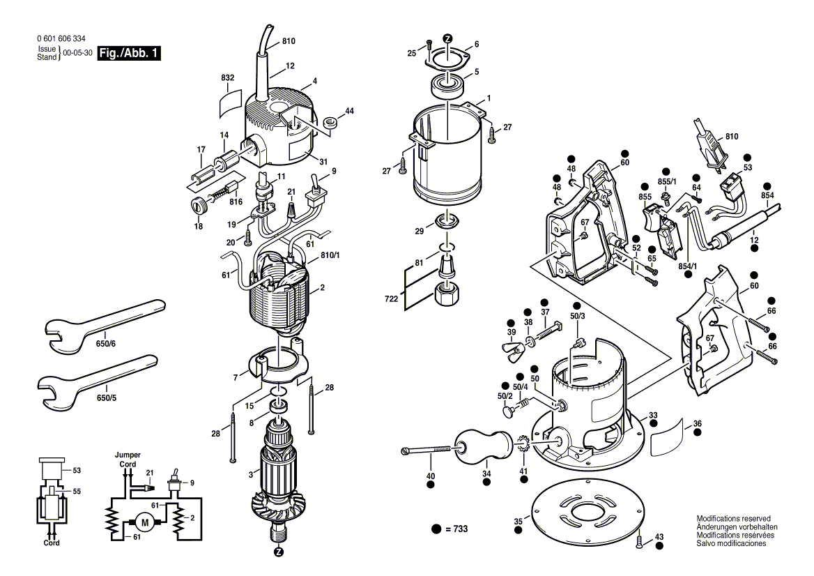 Bosch 1606-a - 0601606234 Tool Parts