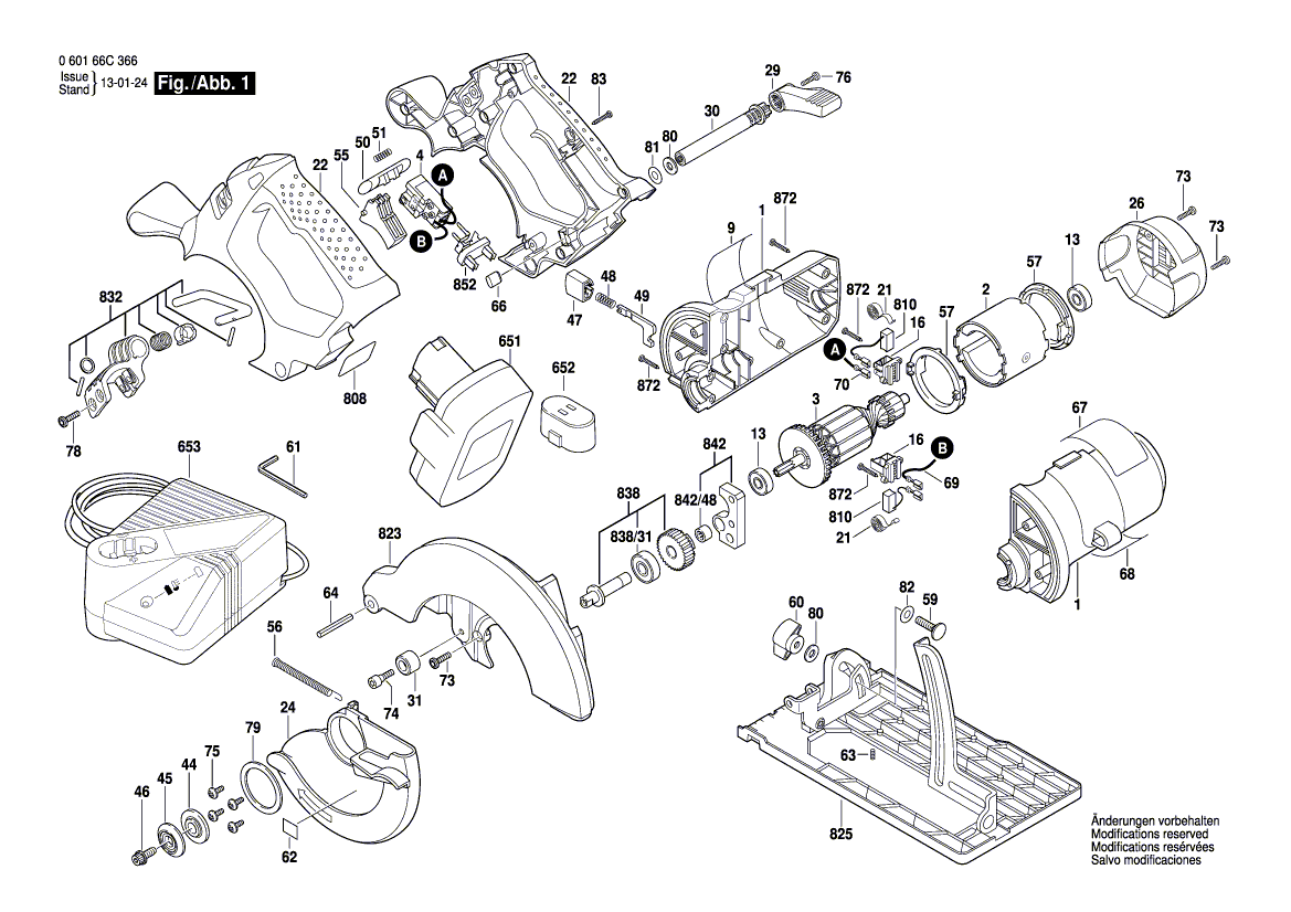 Bosch 1664 - 060166c366 Tool Parts