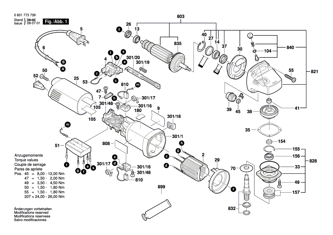 Bosch 1773a - 0601773739 Tool Parts