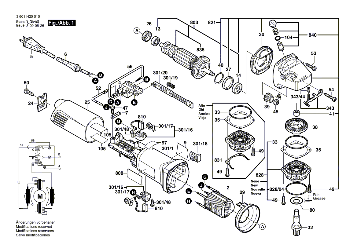 Bosch 1800 - 3601h20010 Tool Parts