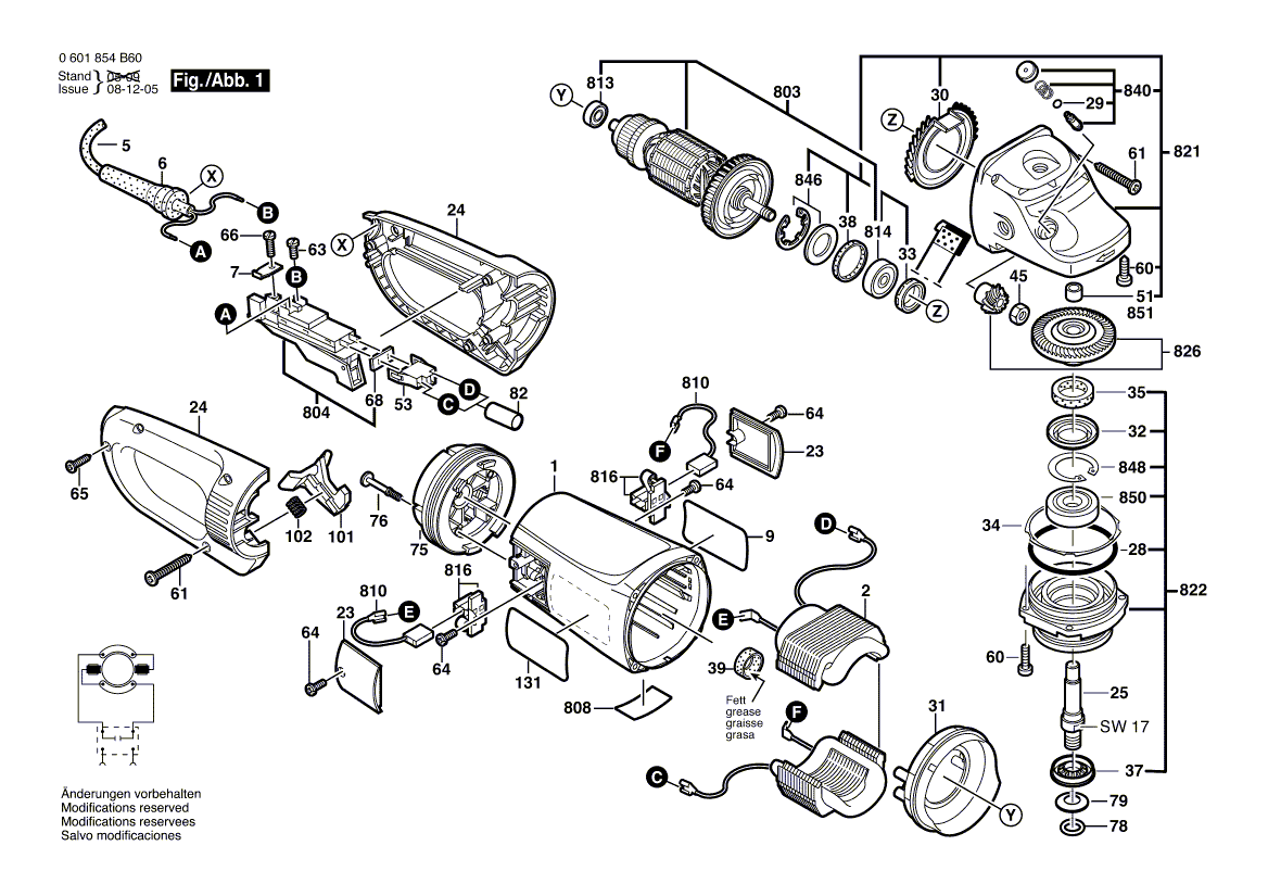 Bosch 1894-6 - 0601854b60 Tool Parts