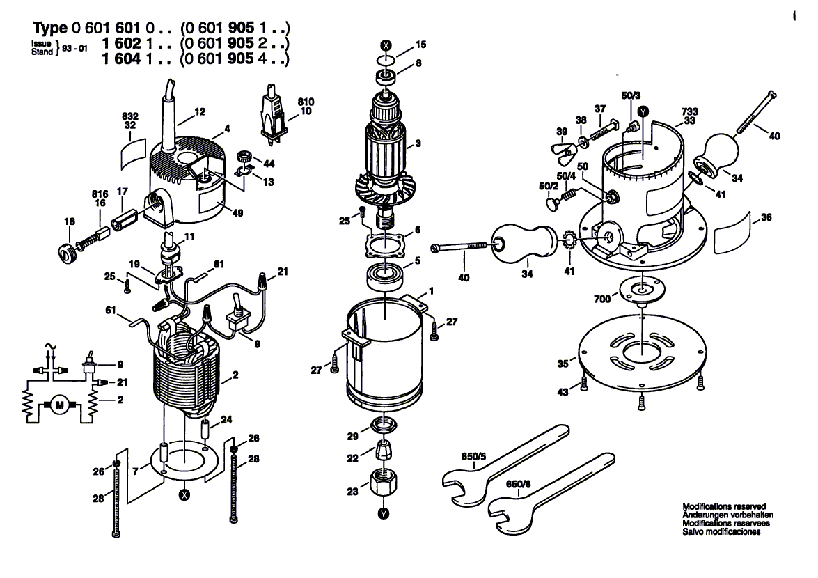 Bosch 19051 - 0601905462 Tool Parts