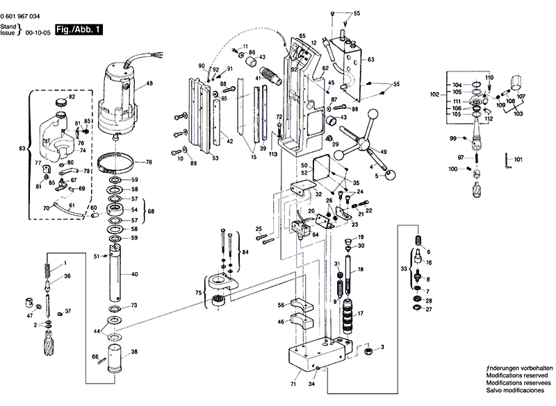 Bosch 1967evs - 0601967034 Tool Parts