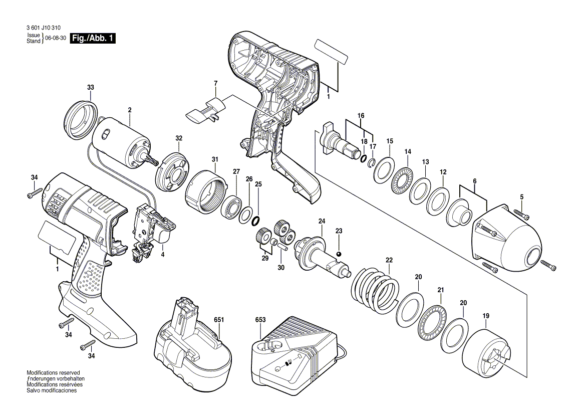 Bosch 21618 - 3601j10310 Tool Parts