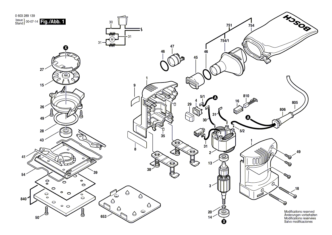 Bosch 3289d - 0603289139 Tool Parts