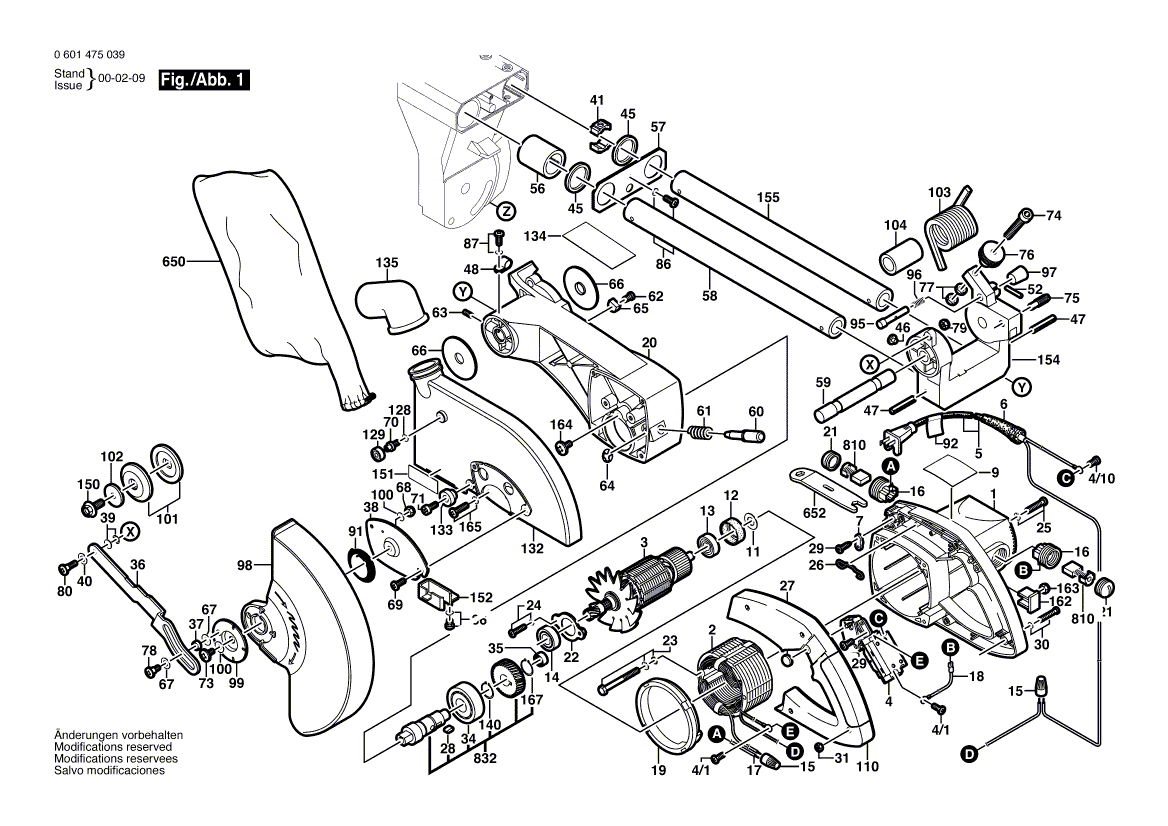 Bosch 3915 - 0601475039 Tool Parts
