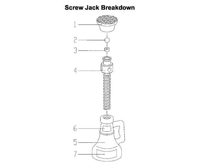 Jet 441305_SJ-5T Screw Jack Parts