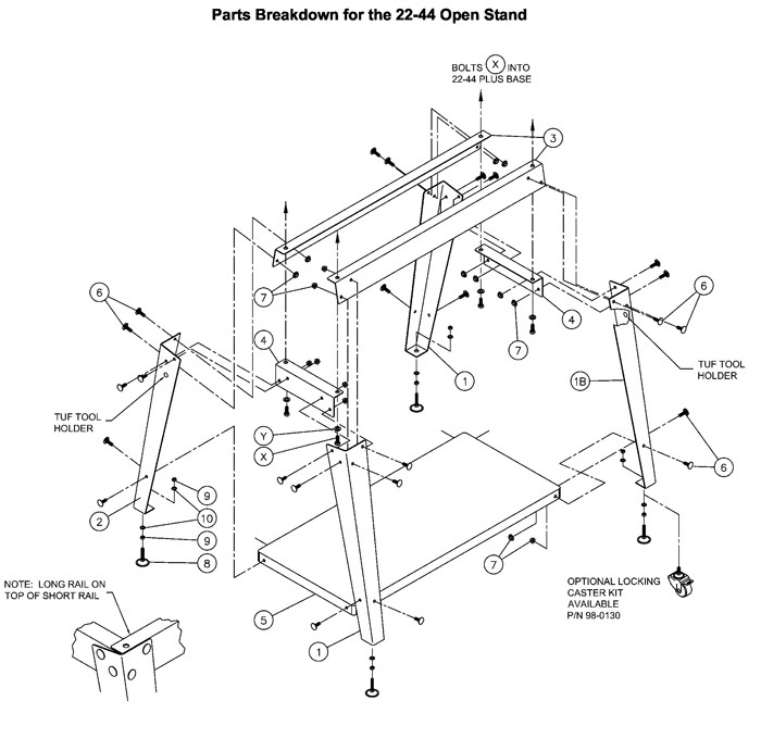 Jet 609004_22-44 Open Stand Parts