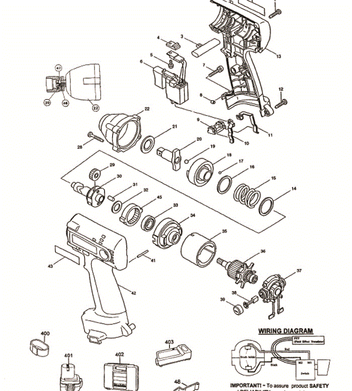 Makita 6992d Parts - 1/2 Impact Wrench
