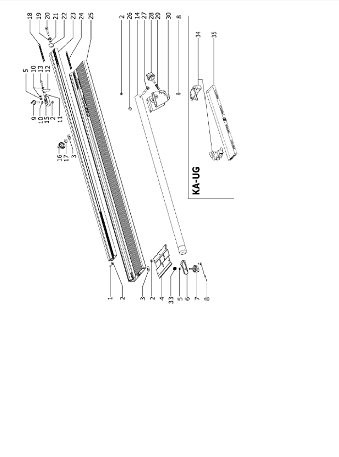 Festool KA-UG-1800-RECHTS (497207) Sliding Compound Miter Saw Parts