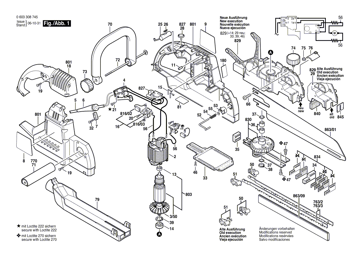Bosch pfz1300ae - 0603308745 Tool Parts
