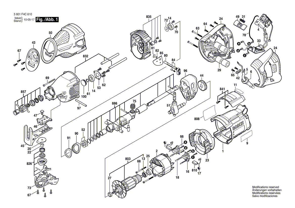 Bosch rs35 - 3601f4c610 Tool Parts