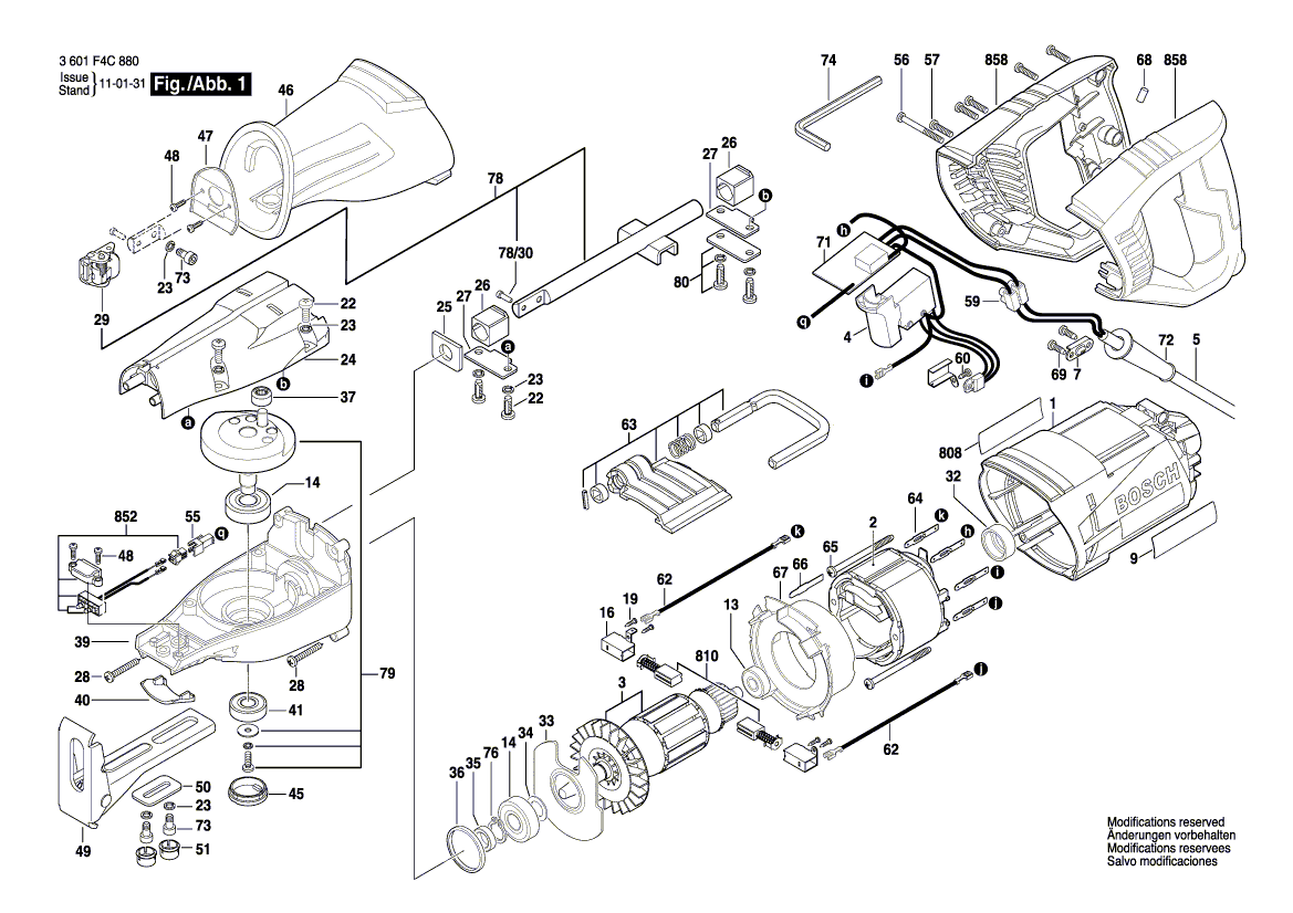 Bosch rs7 - 3601f4c810 Tool Parts