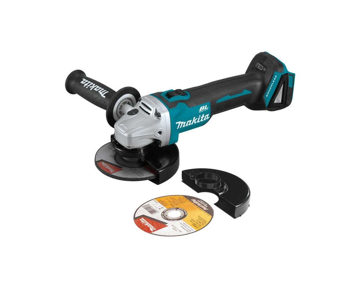 Makita XAG09Z 18V LXT Lithium-Ion Brushless Cordless 4-1/2/5 Cut-Off/Angle Grinder, Tool Only